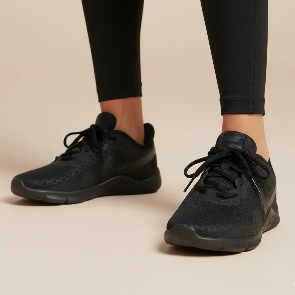 Nike Legend Essential 2 Womens Size 5.5 Black Running Shoes‎ Sneakers CQ9545-002